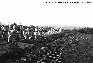 127- Bizerte- Terrassements- 1904- Taillemite